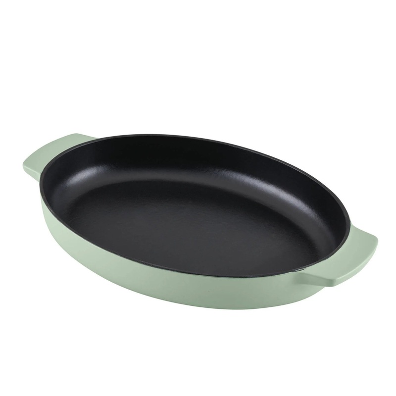 2.5qt Enameled Cast Iron Au Gratin – Pistachio