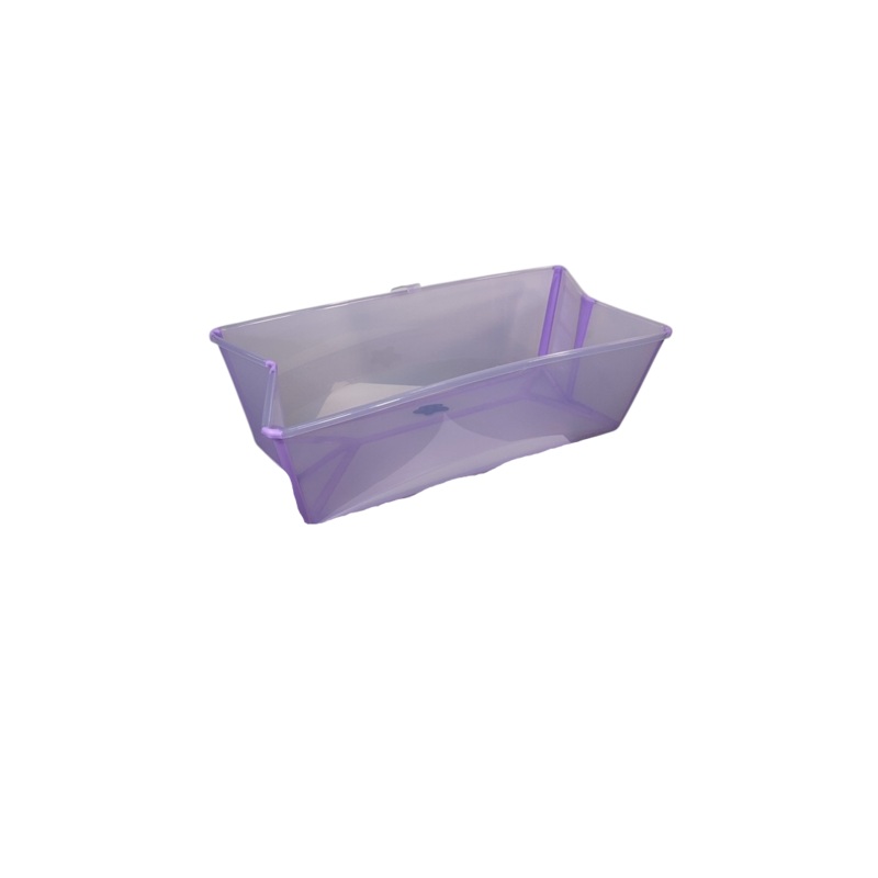 Stokke Flexi Bath Foldable Baby Bathtub, XLarge, Transparent Lavendar