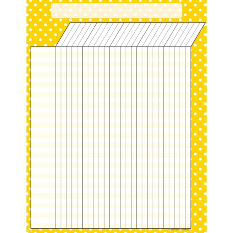 Yellow Polka Dots Incentive Chart