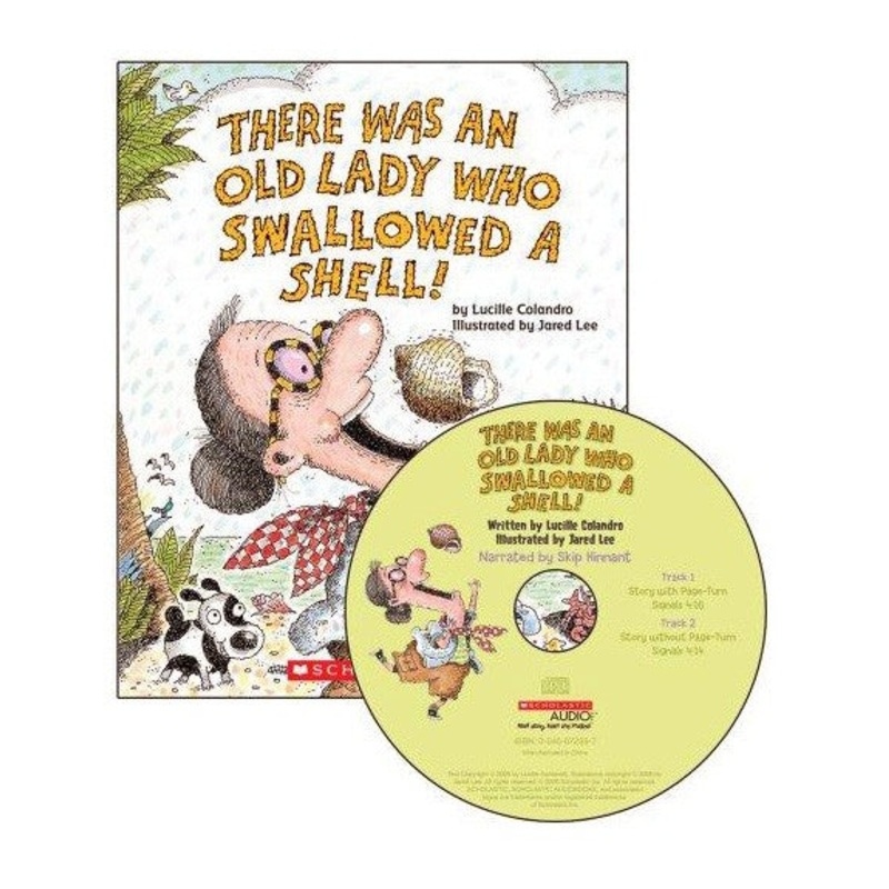 There Was An Old Lady Who Swallowed a Shell! Book & CD Set