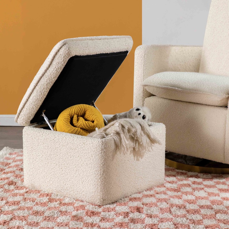 Babyletto Cali Storage Ottoman in Boucle