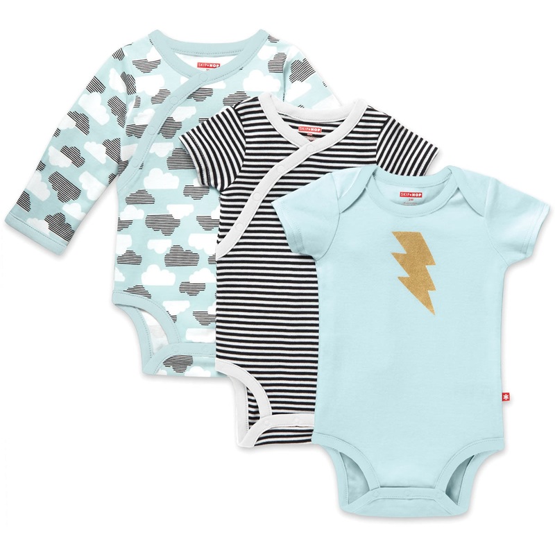 Skip Hop Star-Struck Bodysuit, 3-Pack – Blue (6 Months)