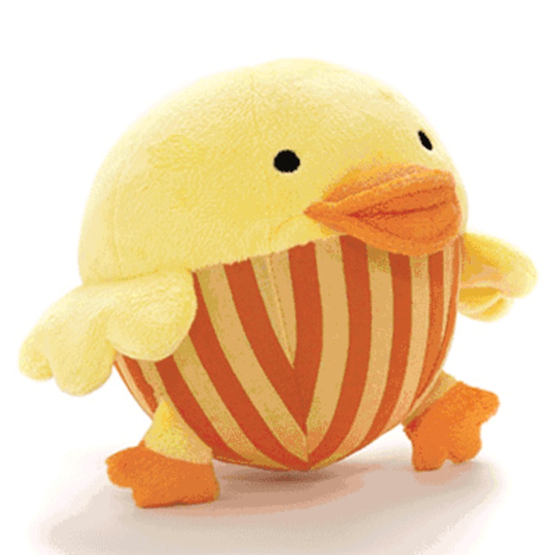 Skip Hop Funky Farmyard Roll Around Cuddly Chime Duck Ball