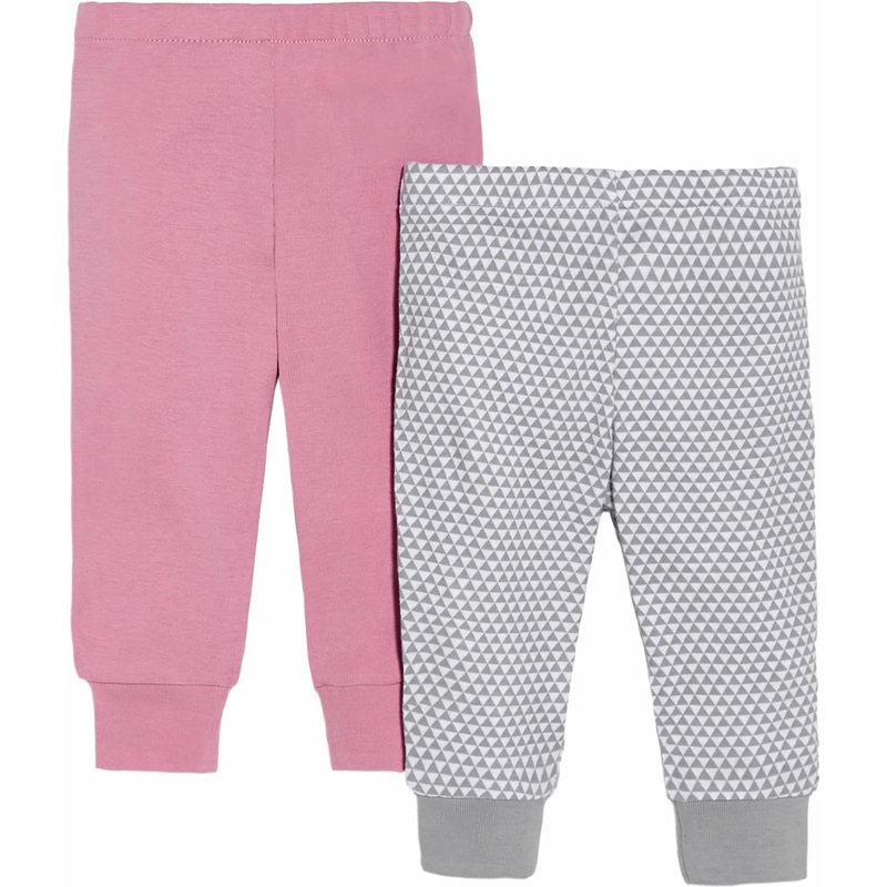 Skip Hop Petite Triangles Baby Pants, 2-Pack – Pink (Newborn)