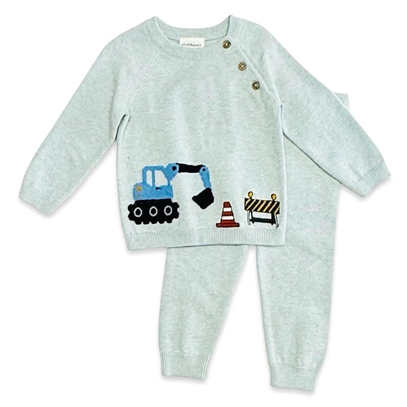 Construction Truck Pants Set