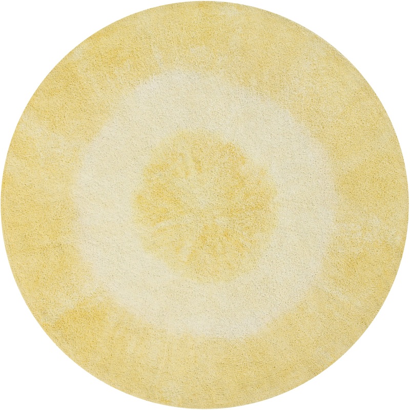 Lorena Canals Tie-Dye Rug – Yellow (4′ 11”)