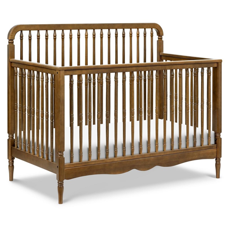 Namesake Liberty 4-in-1 Convertible Spindle Crib – Natural Walnut