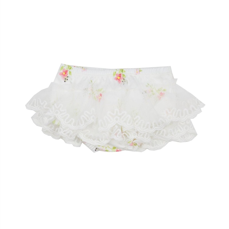 Tiny Petals Infant Girls Diaper Cover