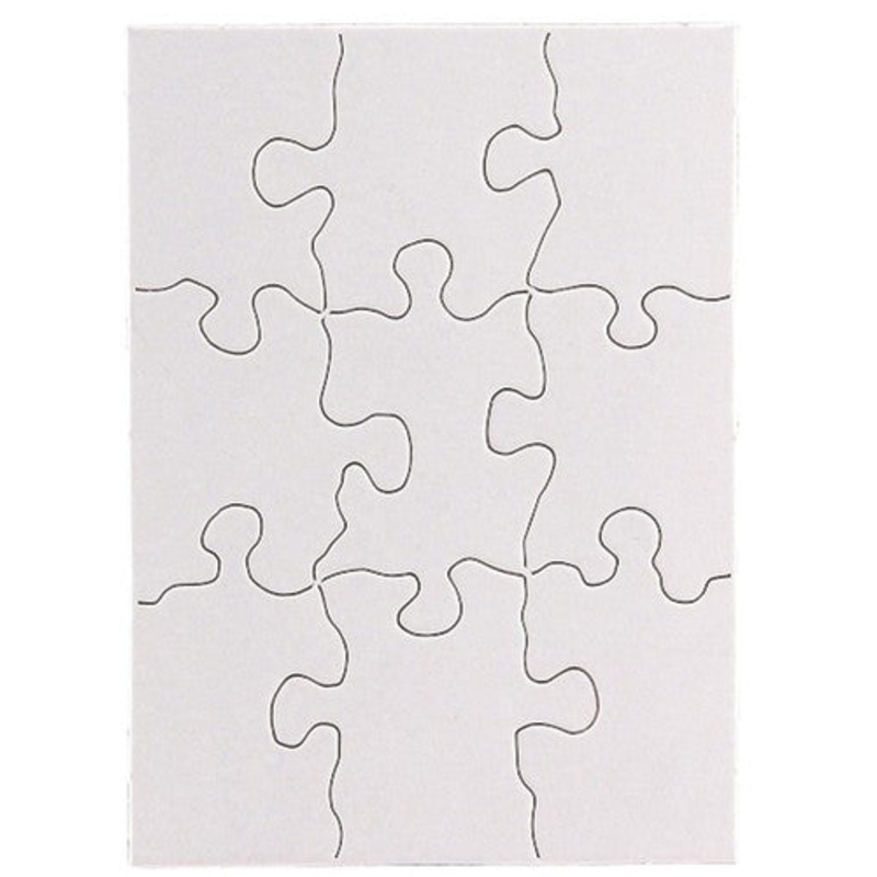 Compoz-A-Puzzle, 4″ x 5 1/2″ Rectangle, 9 pieces