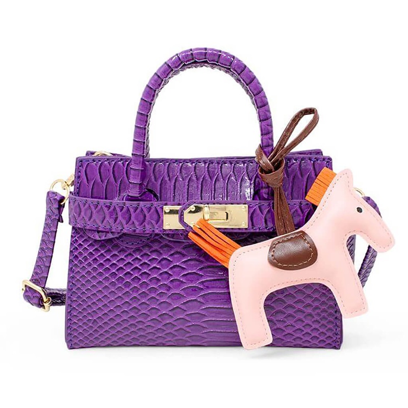 Crocodile Buckle Bag with Pony