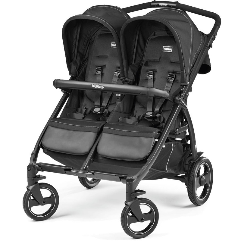 Peg Perego Book for Two Side by Side Double Stroller – Onyx
