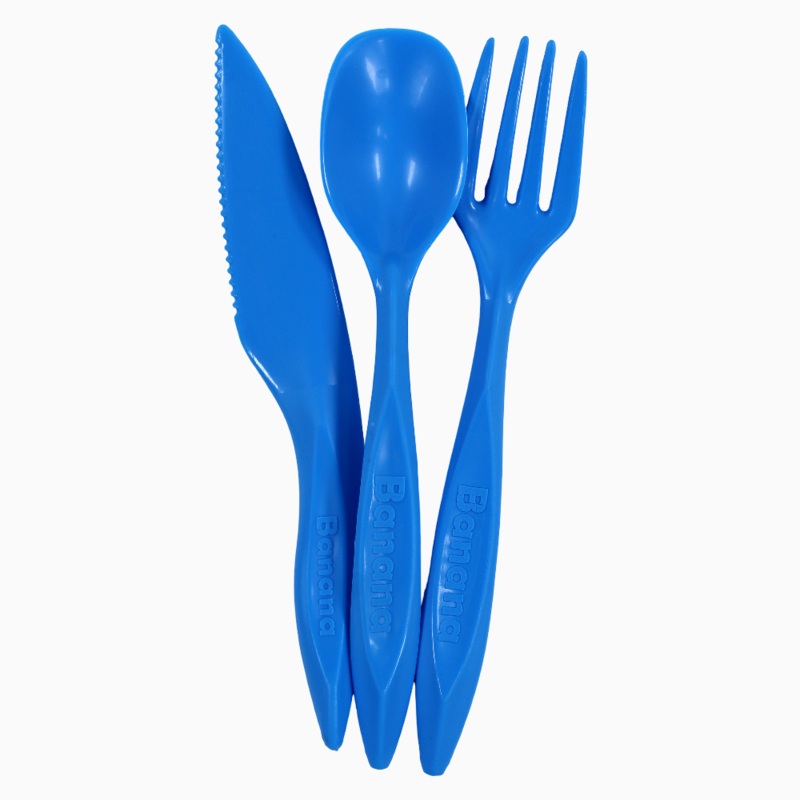 Plastic Cutlery Set  Blue