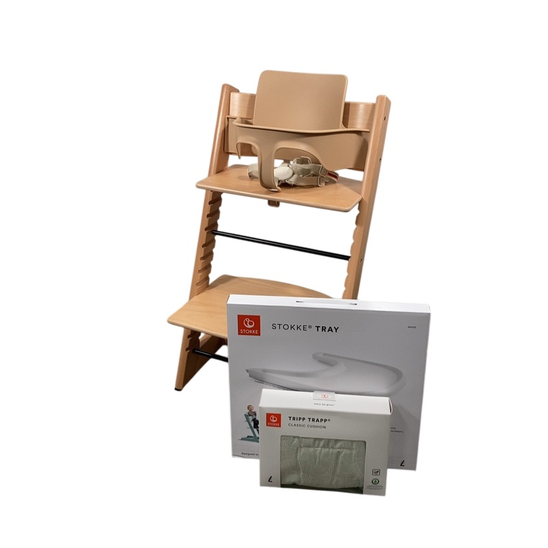 Stokke Tripp Trapp Complete High Chair, 1, Mosaic Green, Natural