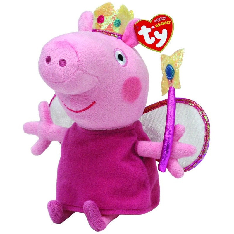TY Beanie Babies Peppa Pig – Princess Peppa (8″)