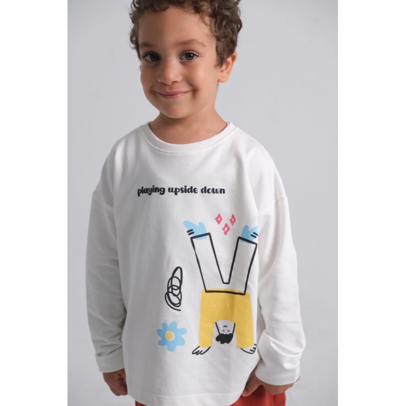 Unisex “Playing Upside Down” Long-Sleeved T-Shirt
