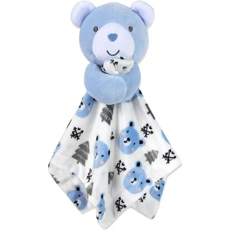 A.D. Sutton – Baby Essentials Security Blanket, Bear With Tree Blue
