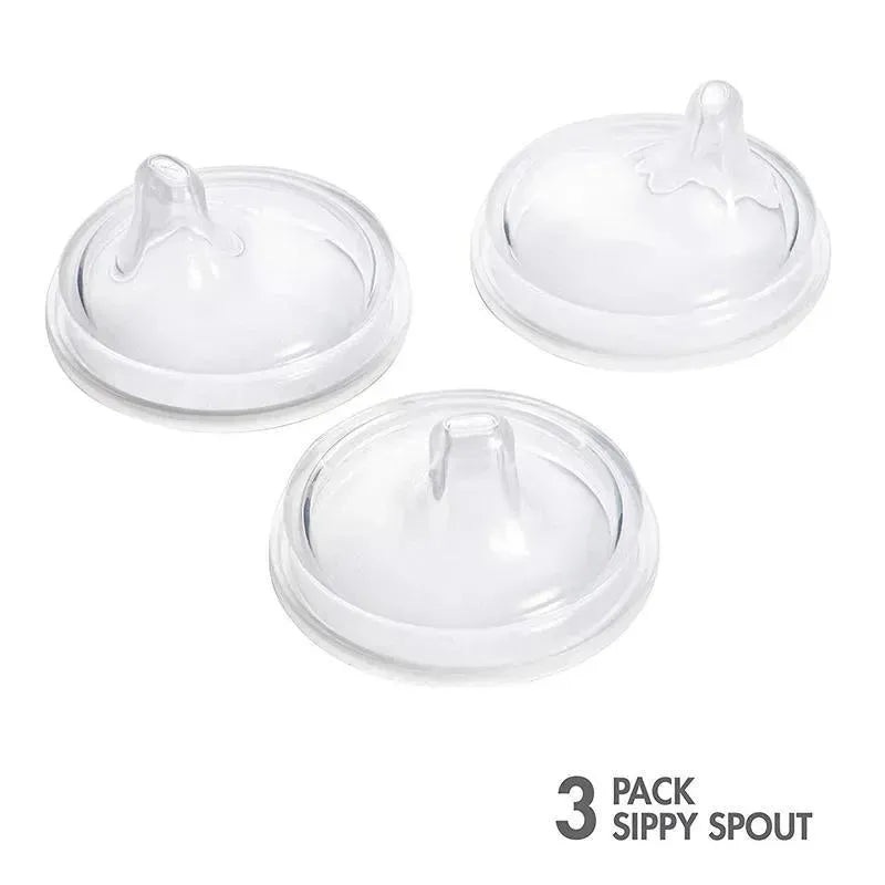Boon 3-Piece Nursh Transitional Sippy Lid, Clear