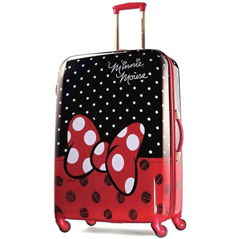 Samsonite – American Tourister Disney Hardside Luggage with Spinner Wheels, Black, Red, White, Minnie Mouse, 21-Inch