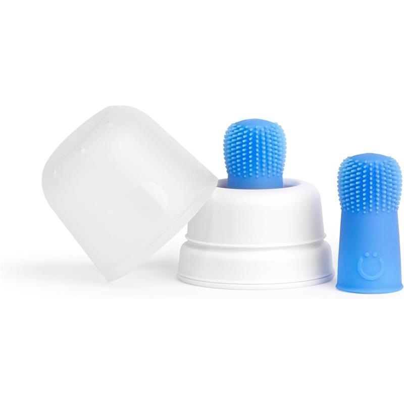 Ubbi – 2Pk Polaris Baby Silicone Finger Toothbrush With Storage Case