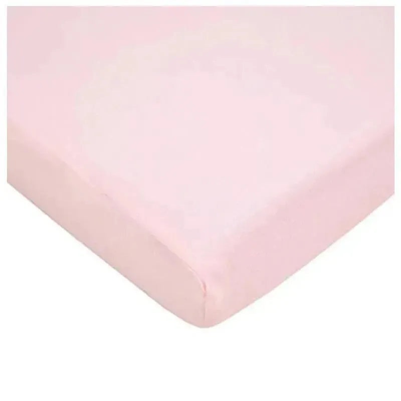 American Baby – 100% Natural Cotton Jersey Knit Fitted Portable, Pink