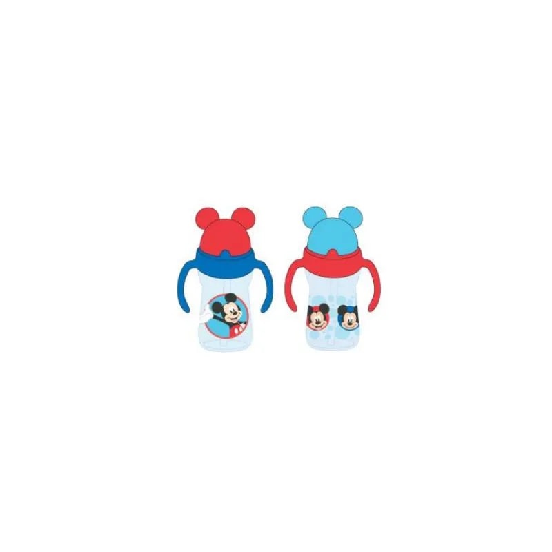 Cudlie Disney Mickey Mouse Straw Sipper Cup With Handles 2 Pk – Blue