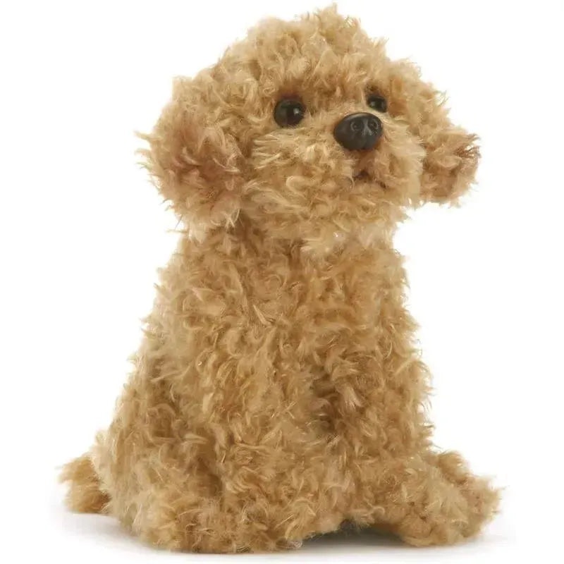 DEMDACO – Labradoodle Plush Beanbag Stuffed Animal Toy, Light Brown