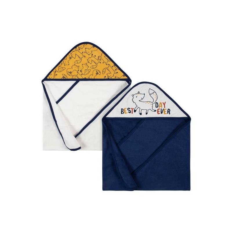 Gerber – 2Pk Terry Hooded Towels Boy One Size, Fox