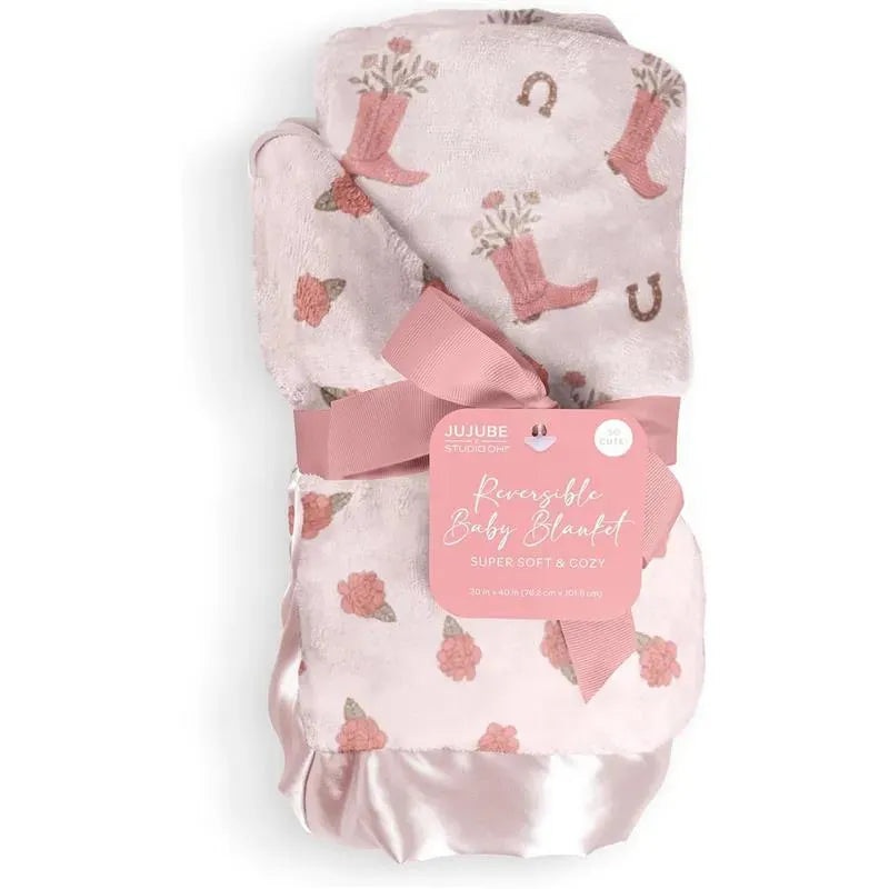 Jujube – Reversible Baby Blanket, Bloomin’ Boot