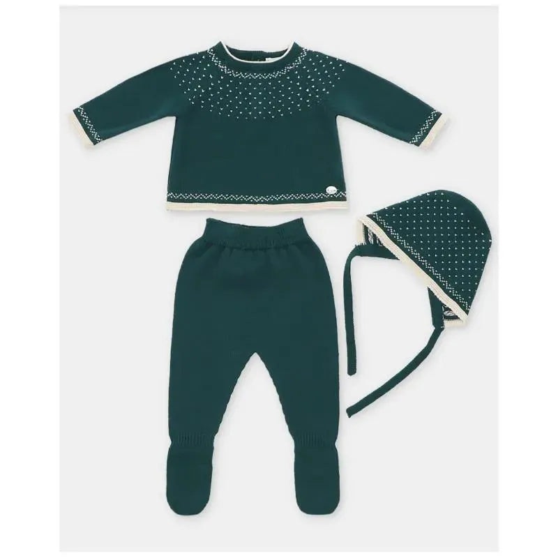 Martin Aranda – Take Me Home Set Sweater, Leggings & Bonnet Dark Blue