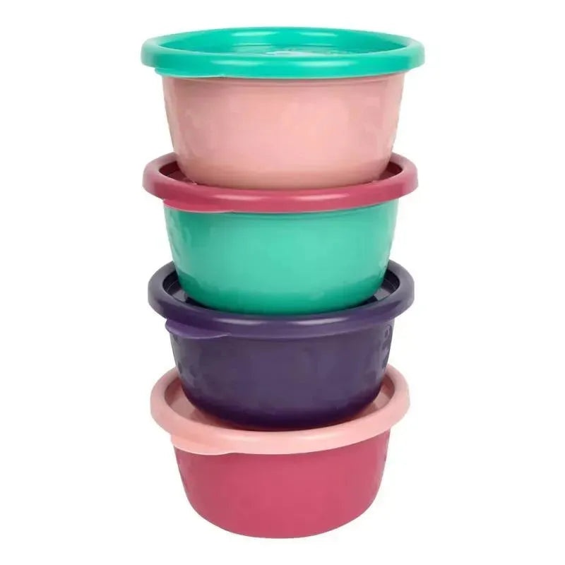 The First Years – GreenGrown Reusable Toddler Snack Bowls with Lids – Pink – 4pk/8oz
