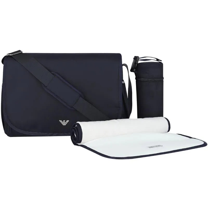 Armani Baby – Mummy Bag Set with Eagle Plate Navy