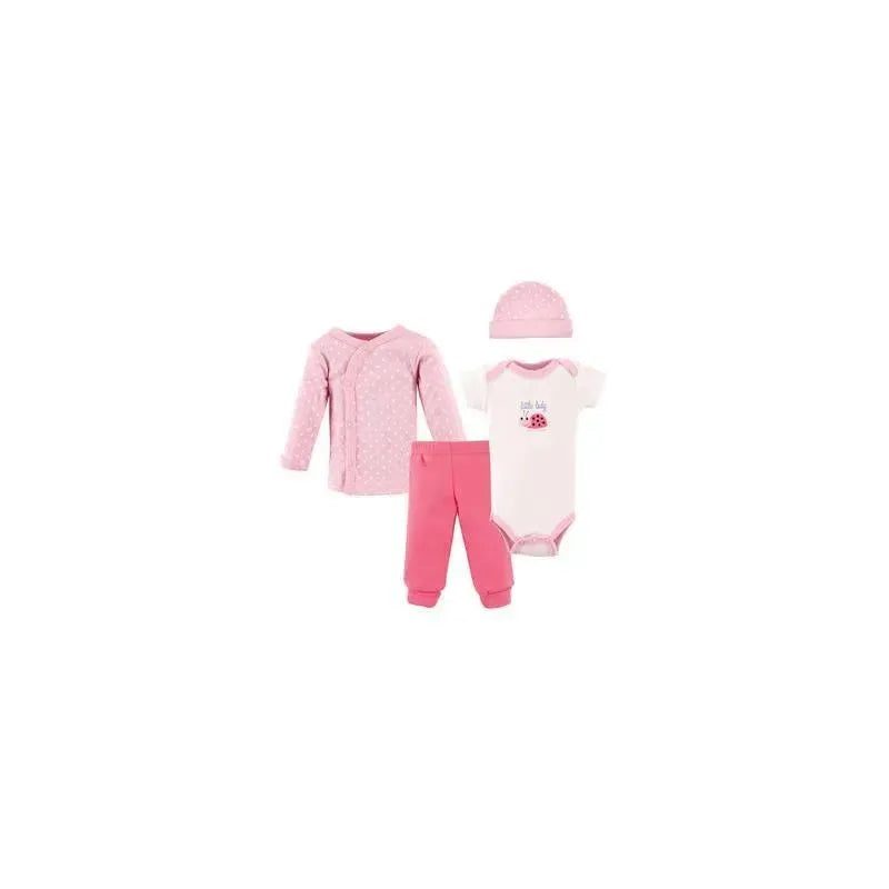 Baby Vision – 4Pc Baby Girl Cotton Layette Set, Preemie, Little Lady