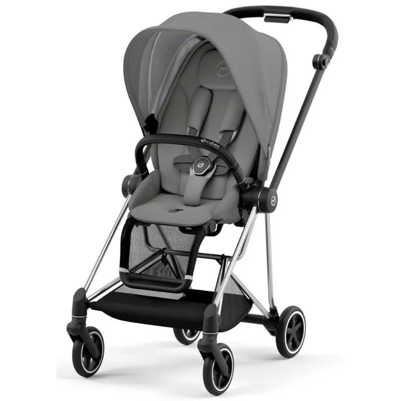 Cybex – Mios 3 Complete Stroller Chrome/Black, Soho Grey