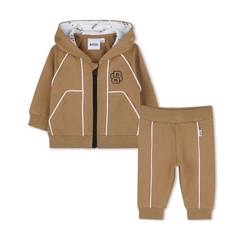 Hugo Boss Baby – Boy Cotton Track Suit, Beige