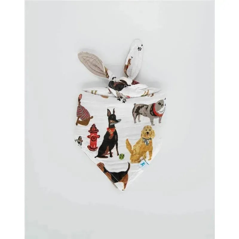 Little Unicorn Cotton Muslin Reversible Bandana Bib Woof