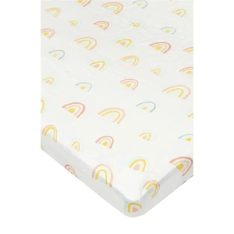 Loulou Lollipop – Crib Sheet, Pastel Rainbow