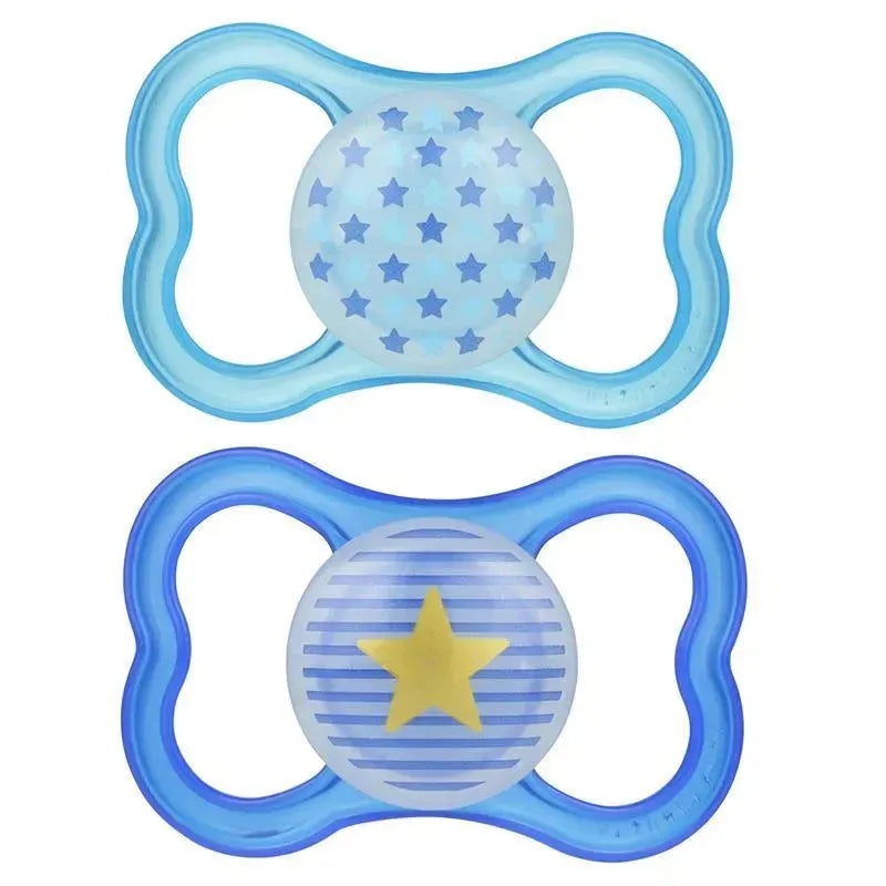 MAM Air Night Orthodontic Pacifier,2 Pack, Boy, 6+ Months