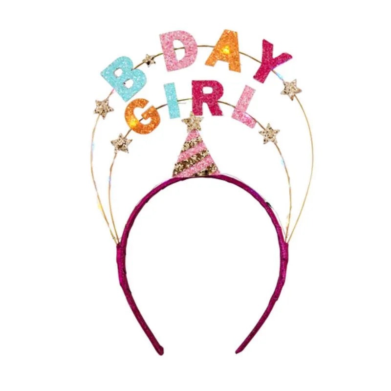 Mud Pie – Toddler Girl Light Up Bday Girl Headband