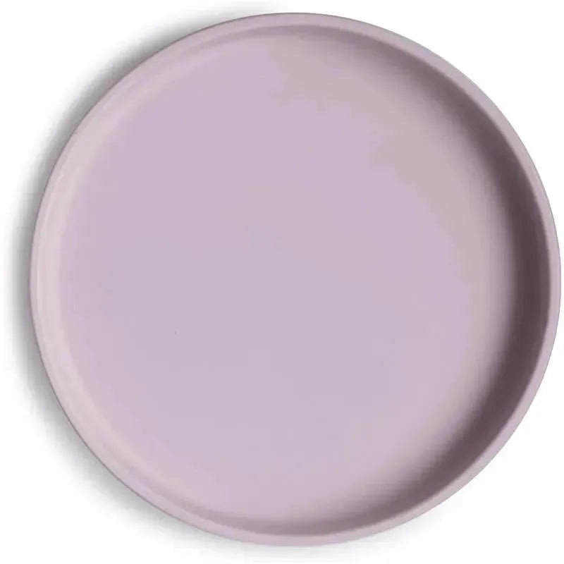 Mushie – Classic Silicone Suction Plate, BPA-Free Non-Slip Design, Soft Lilac