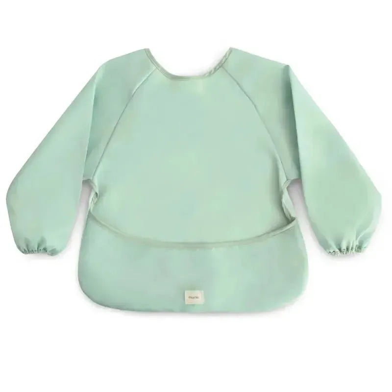 Mushie – Long Sleeve Bib, Roman Green