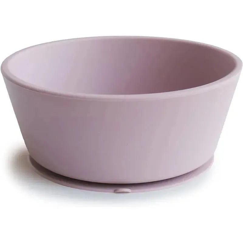 Mushie – Silicone Baby Suction Bowl, Soft Lilac