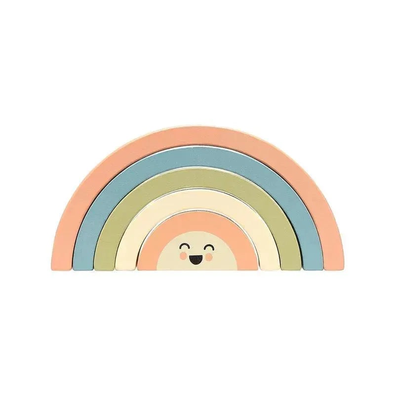 Pearhead – Pearhead Wooden Rainbow Stacking Toy, Baby and Toddler Montessori Toy Ages 1+ Years