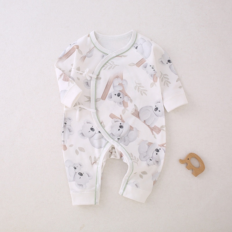 100% Cotton Long Sleeve Romper –  Koala Koala NB