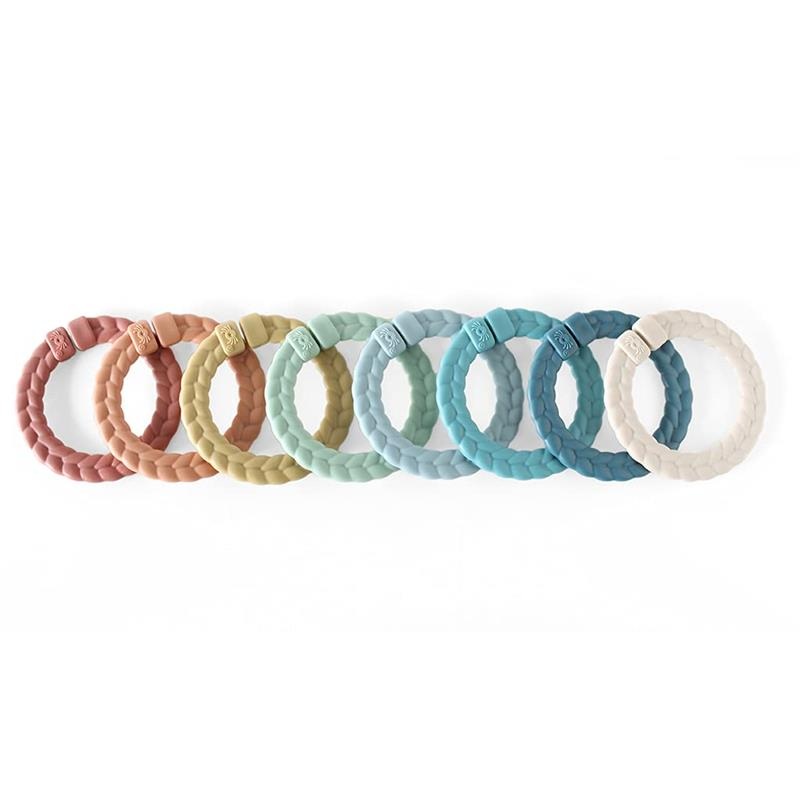 Itzy Ritzy – 8Pk Linking Ring Set Rainbow
