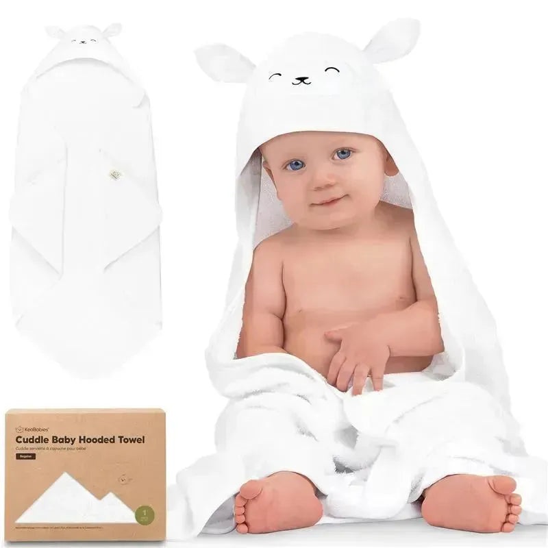 Keababies – Cuddle Baby Hooded Towel, Lamb