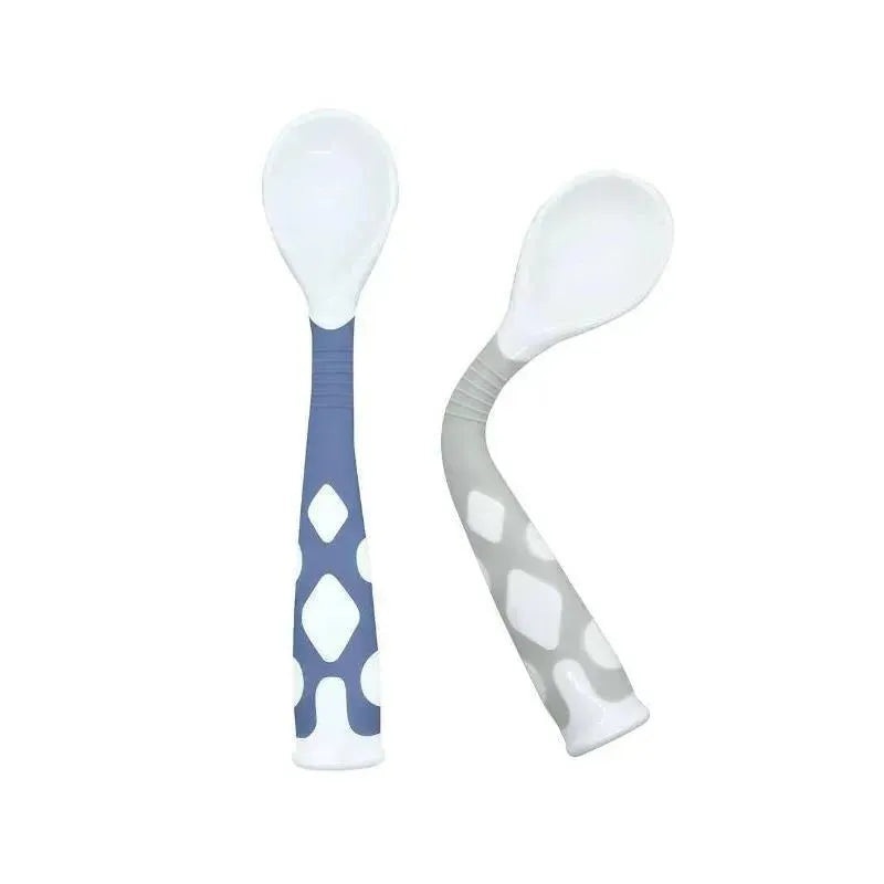 Kushies – 2Pk Silibend Spoon, Sand/Blue