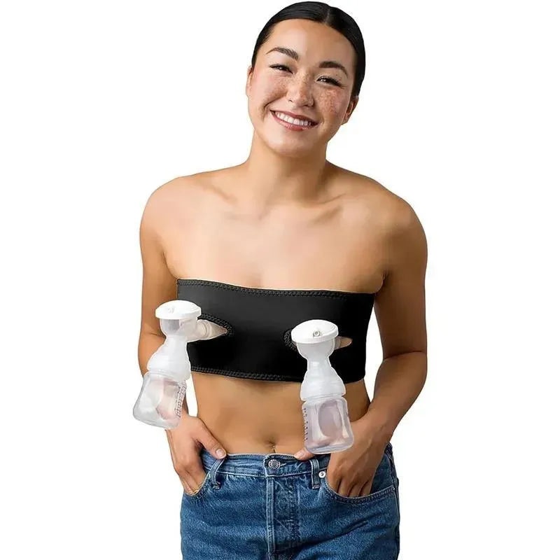 La Vie – Pump Strap Hands-Free Pumping & Nursing Bra, Black