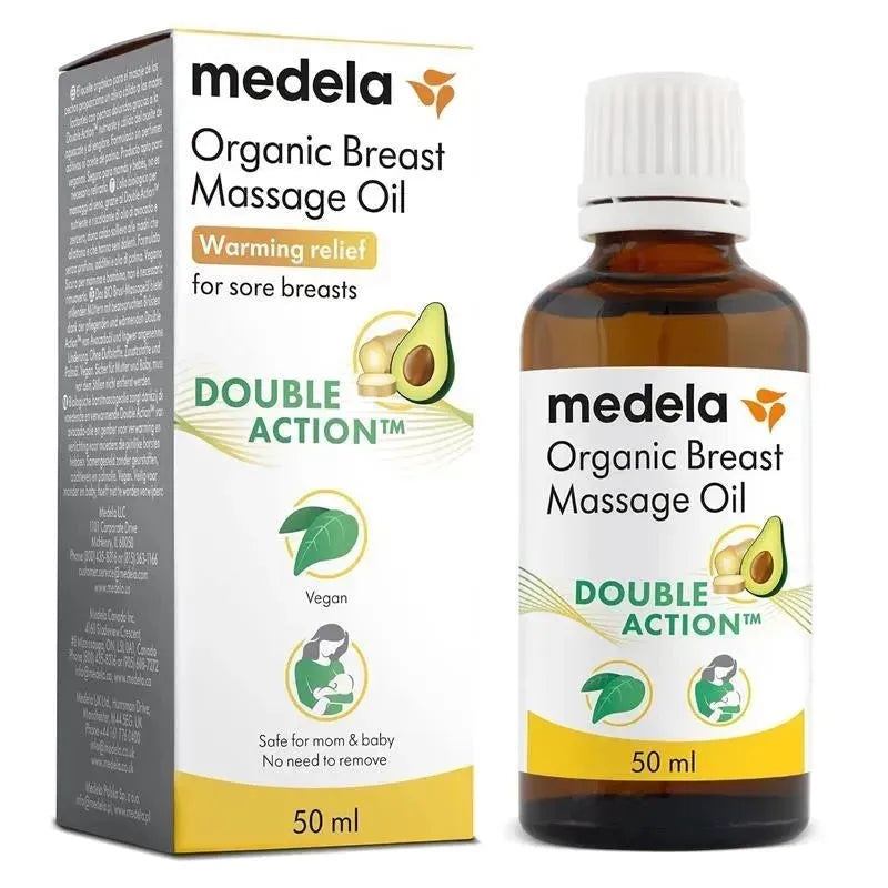 Medela – Organic Breast Massage Oil for Breastfeeding Mothers
