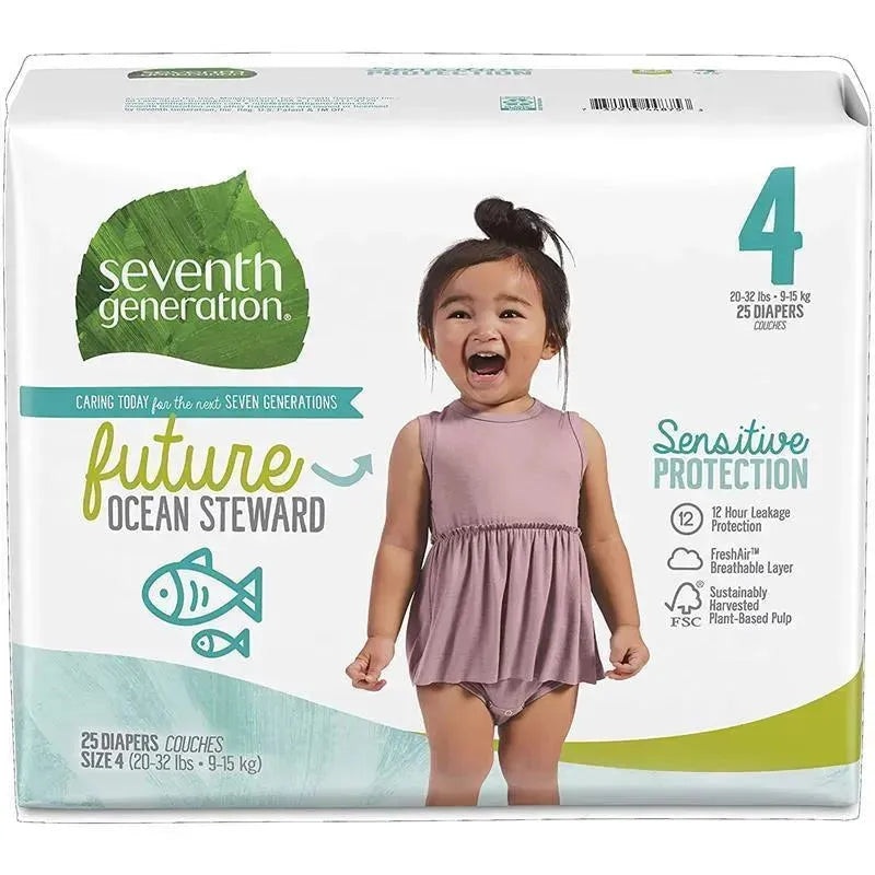 Seventh Generation Baby Diapers Sensitive Protection Size 4