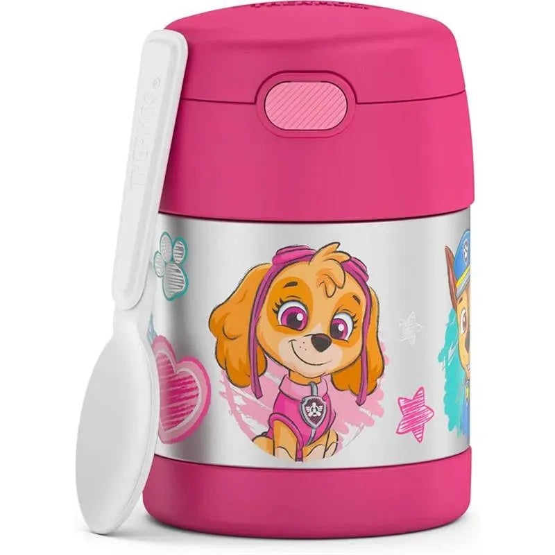 THERMOS – Stainless Steel Vacuum Insulated Food Jar with Spoon, 10 Oz, Paw Patrol Girl